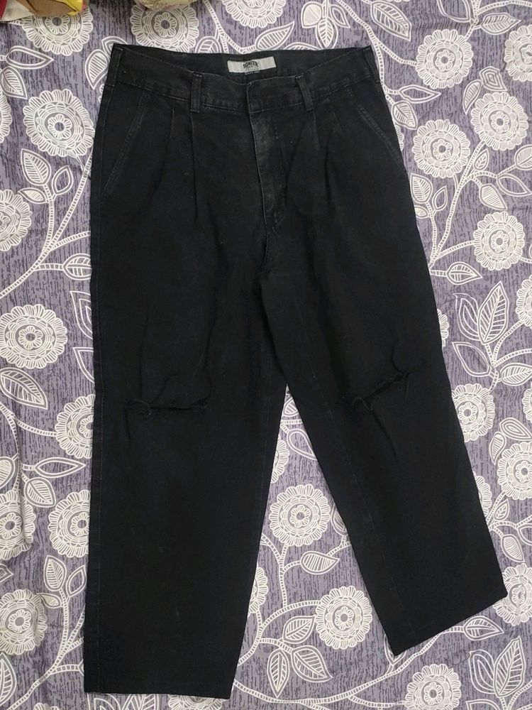 Ripped Black Jeans For women