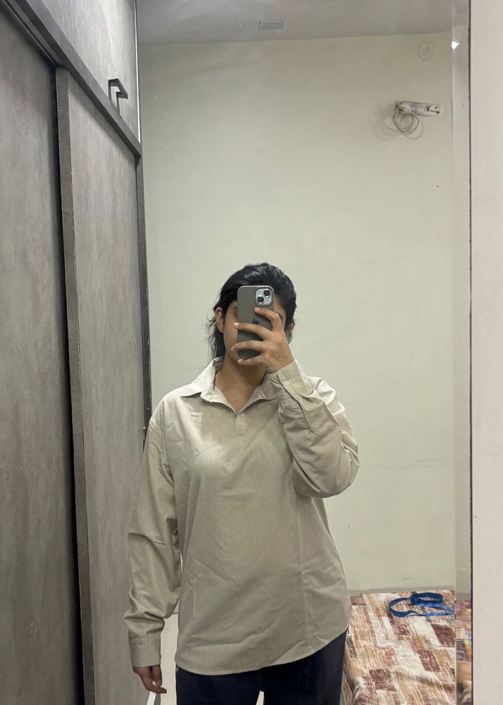 Beige Basic Tunic