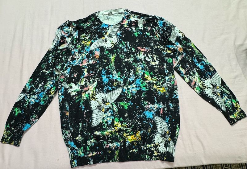 Butterfly Print Sweater