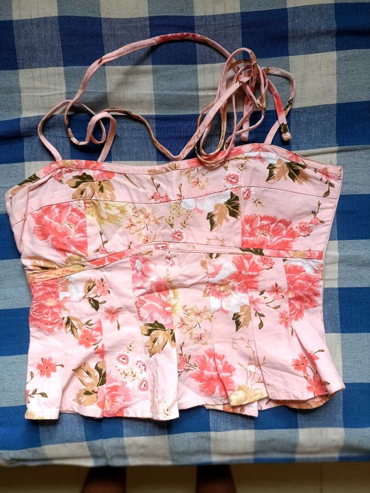 Pink corset Top