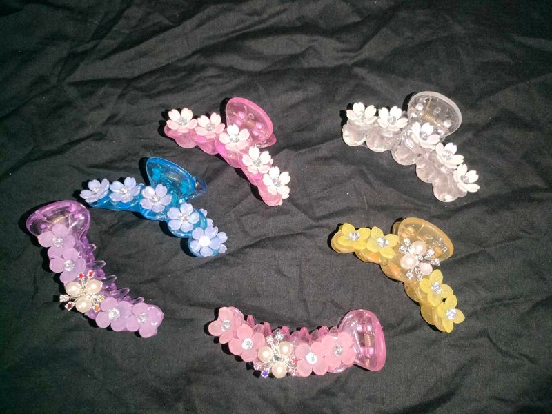 Flower Hair Claw Clips - single unit