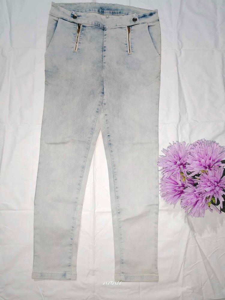 Acid Wash Denim Jeans