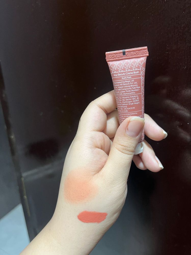 kay beauty creme blush in rustic rush