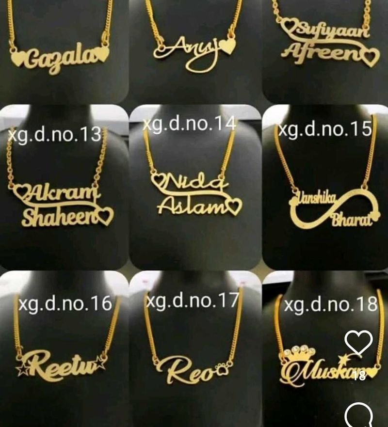 Customize Name Pendant