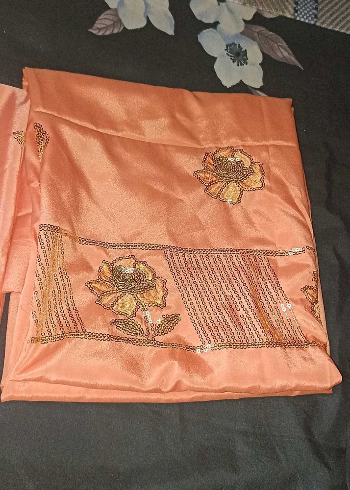 Peach Dress Material