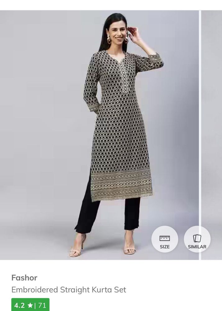 Elegant Embroidered Kurta Set