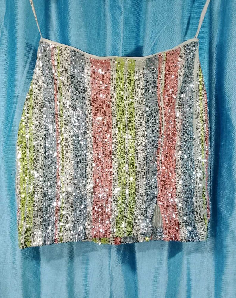 Sparkling Sequin Mini Skirt