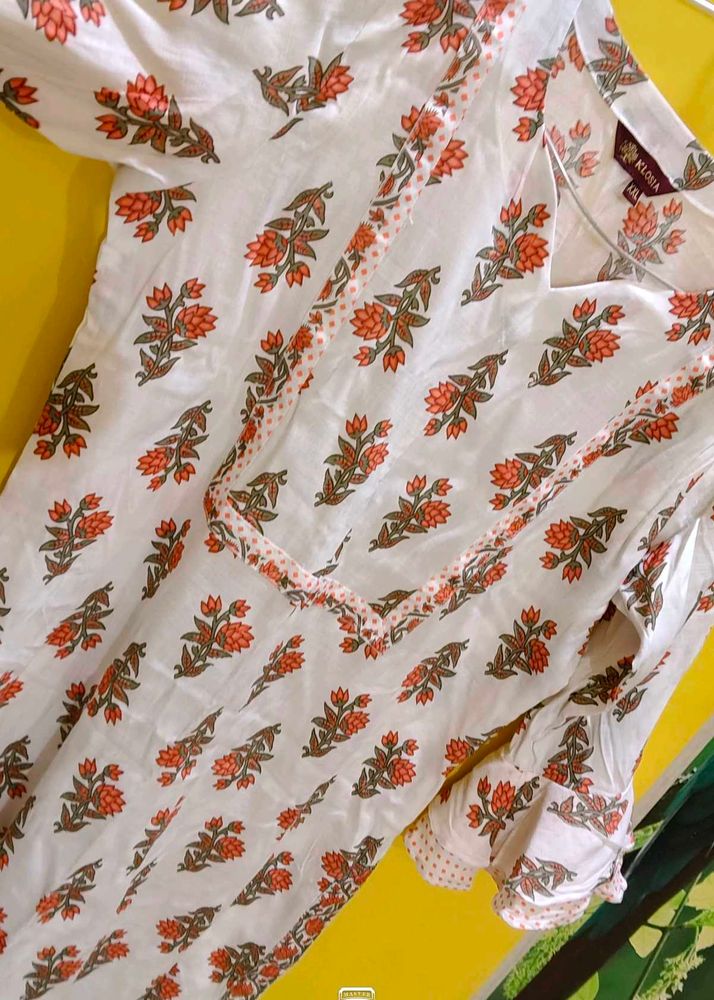 Floral Print Kurta