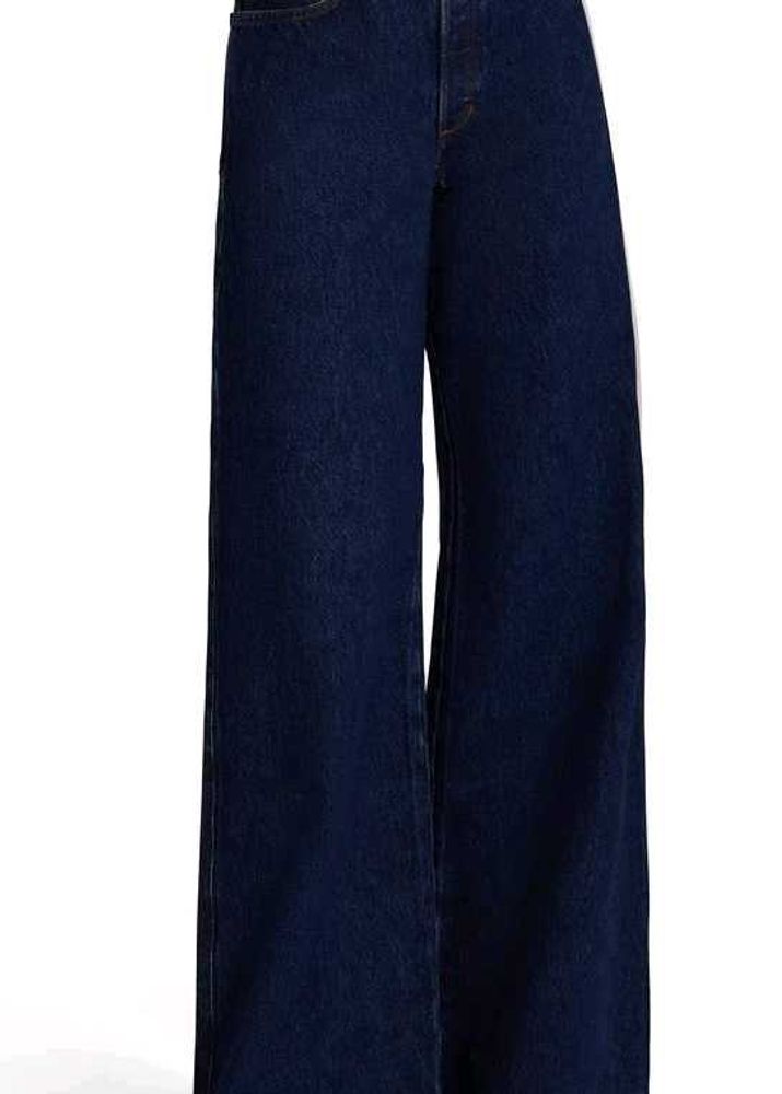 Blue Straight Leg Jeans