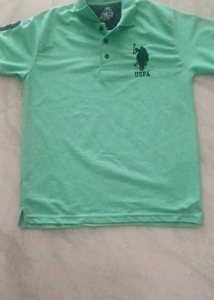 USPA Green Polo T-Shirt XL