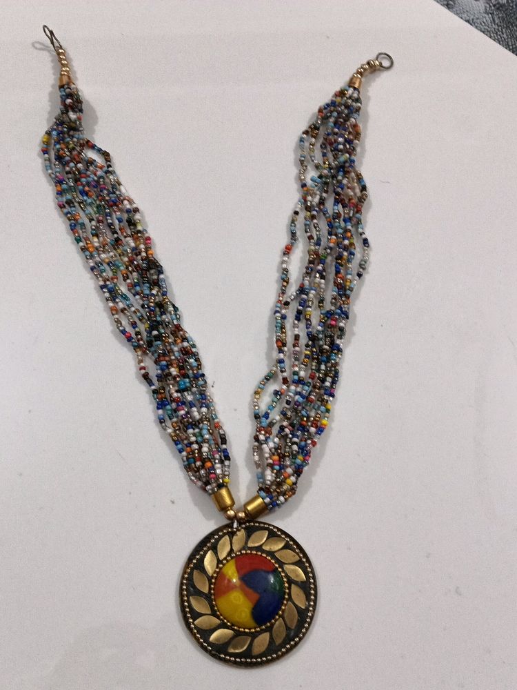 Western Neck Pieces Yellow Blue Multi