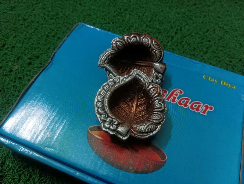 Decorative Clay Diyas(6)