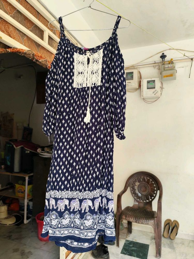 Jaipuri Print Dress For Women