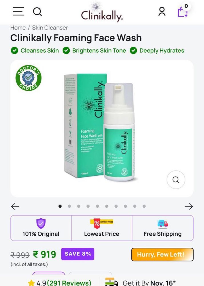 Clinikally Foaming Face Wash