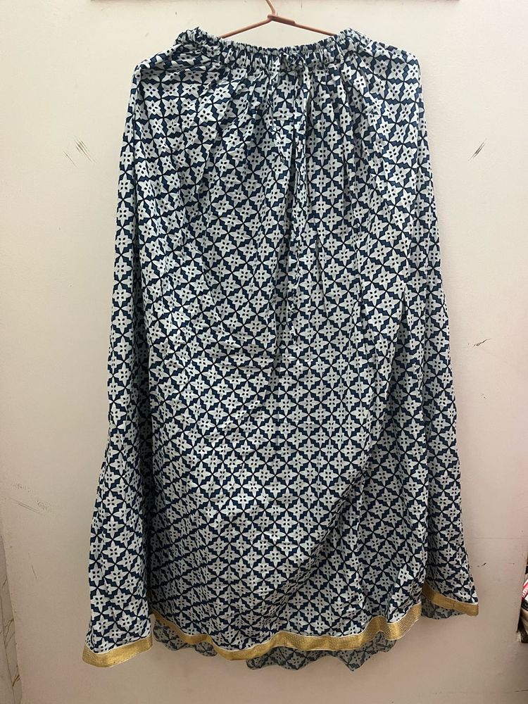 Desi Patterned Long Maxi Skirt