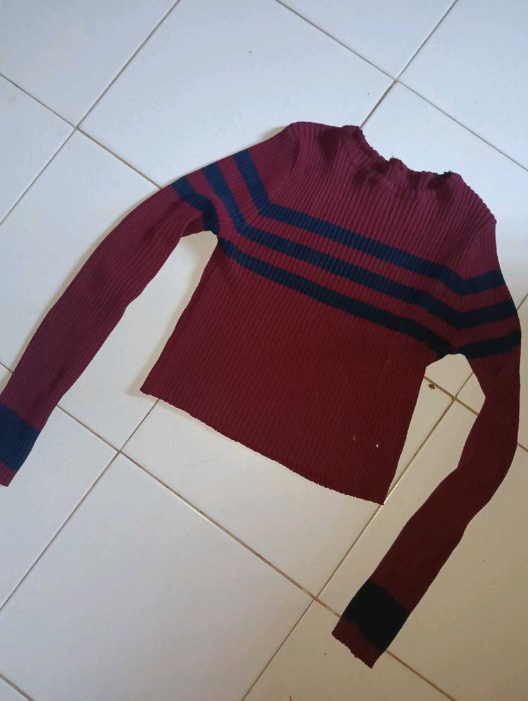 Striped Long Sleeve Top