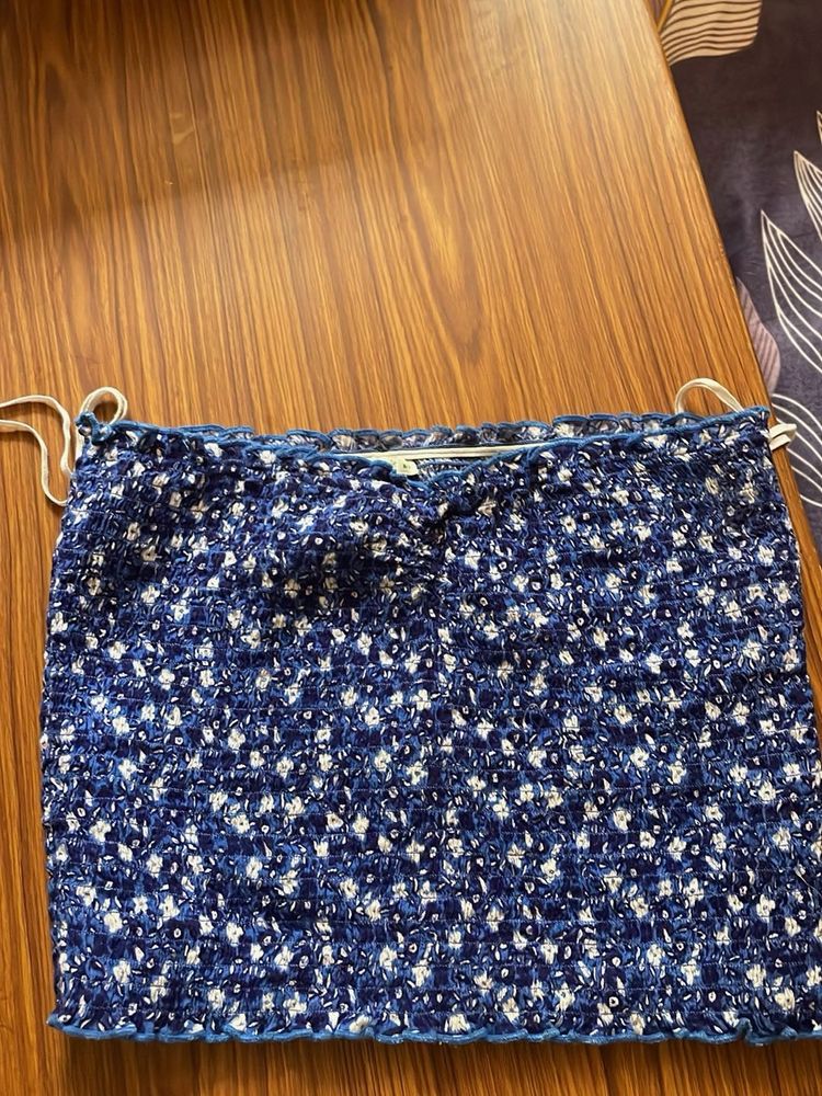 Floral Smocked Tube Top