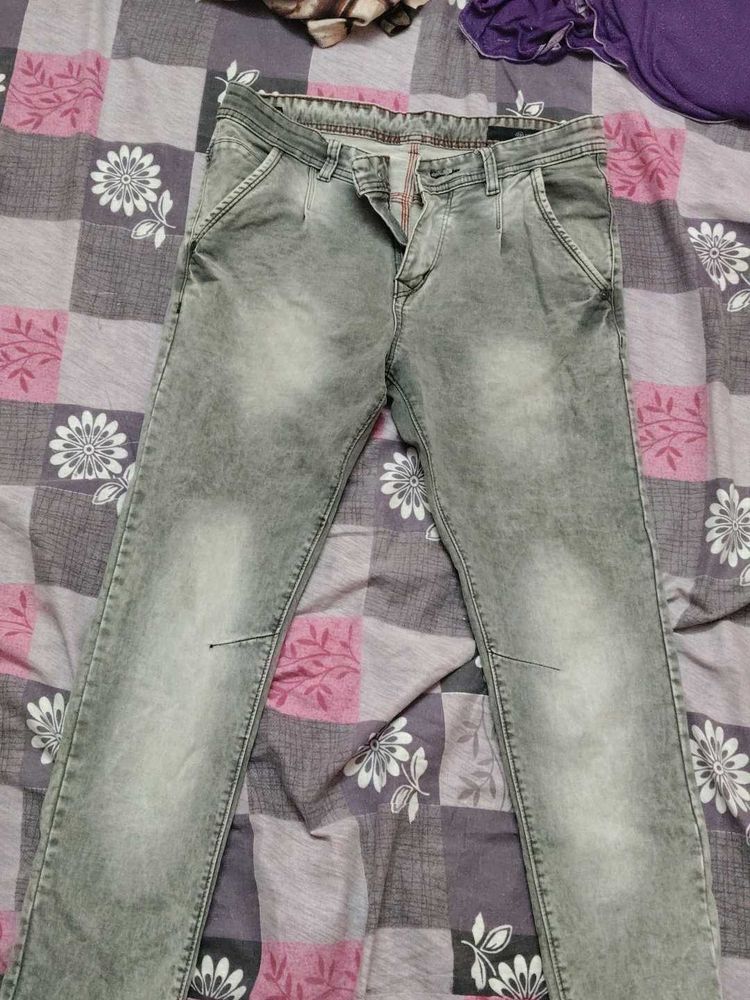 Gray Denim Jeans