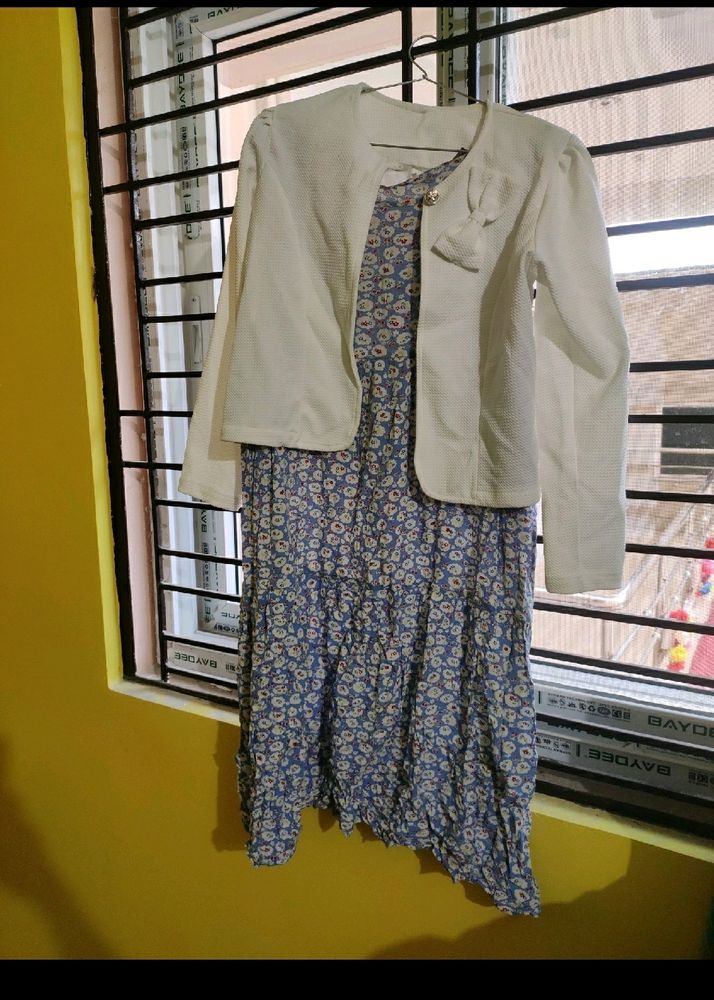 Cute Midi Dress With Jacket