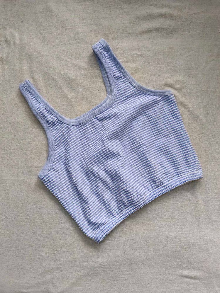 Blue Striped Tank Top