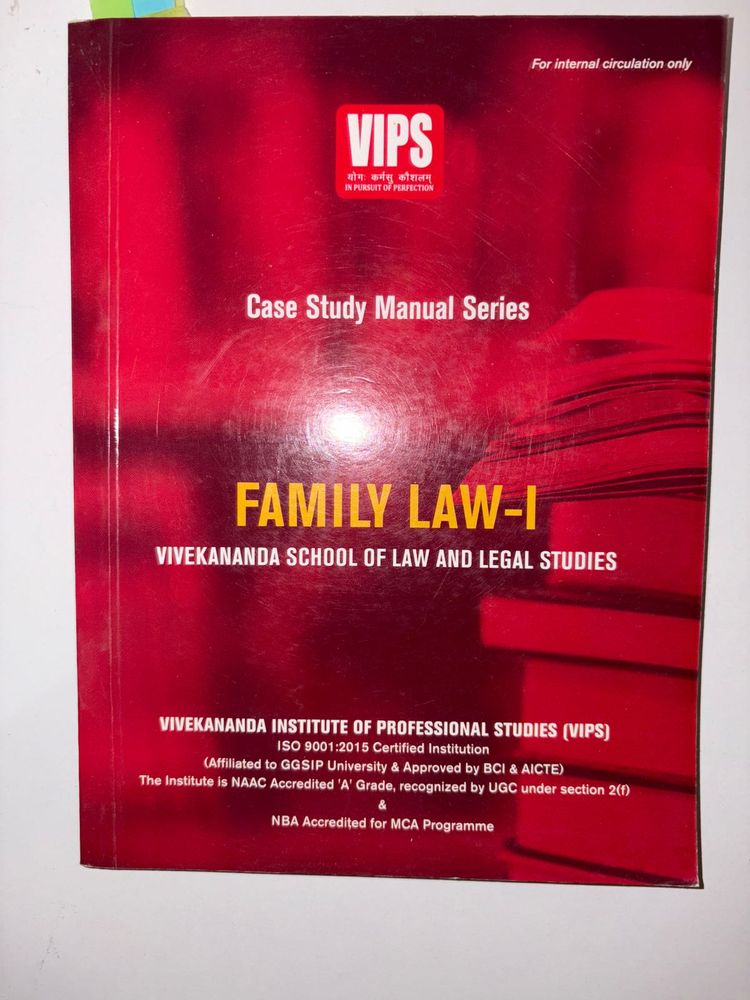 Family Law-I Book Case Study Manual