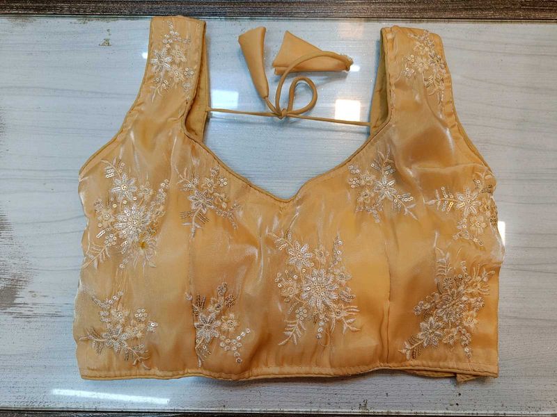 Golden Organza Blouse