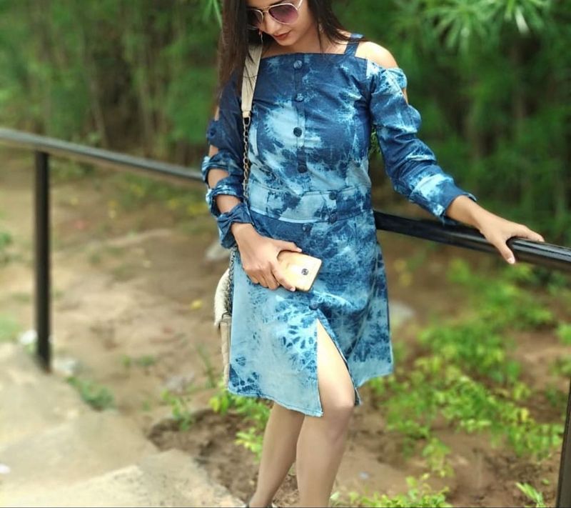 Tie-Dye Cutout Dress