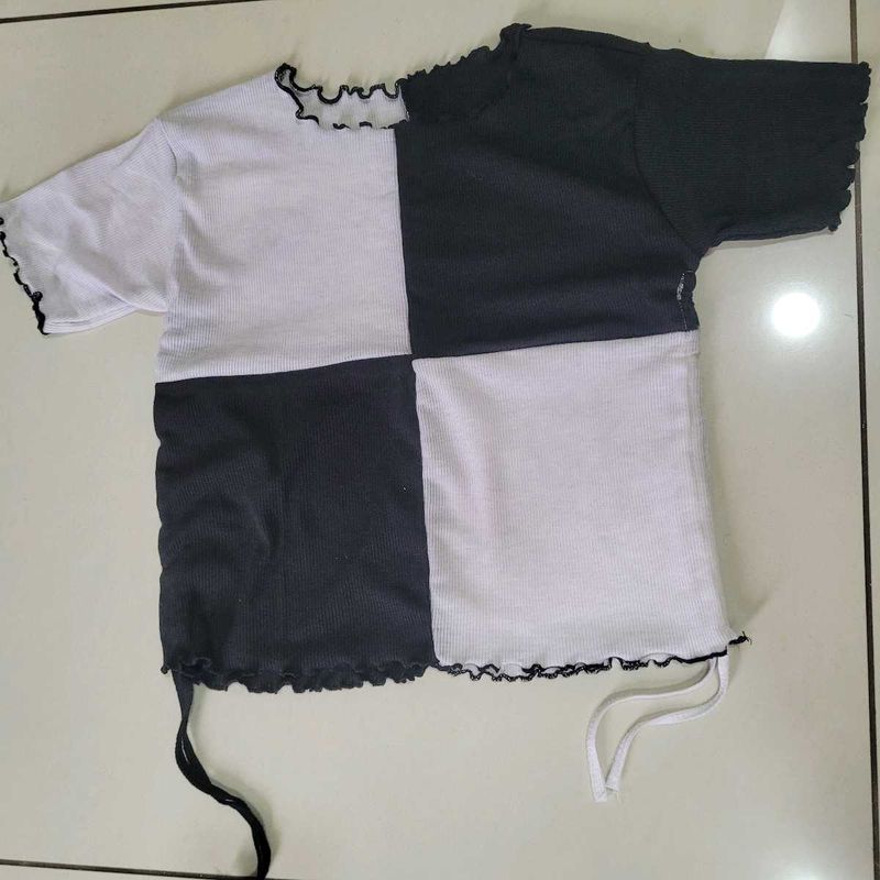 Black &amp; White Top