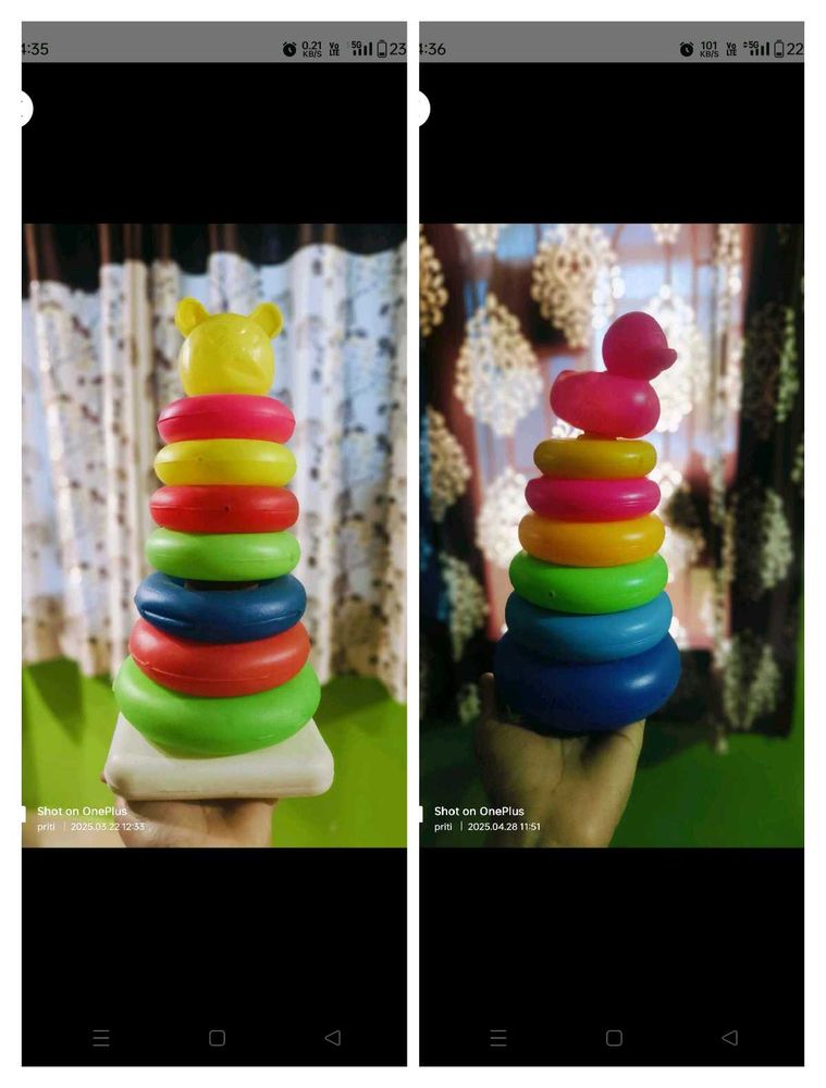 Buy1 Get1 Colorful Ring Stacker Toy