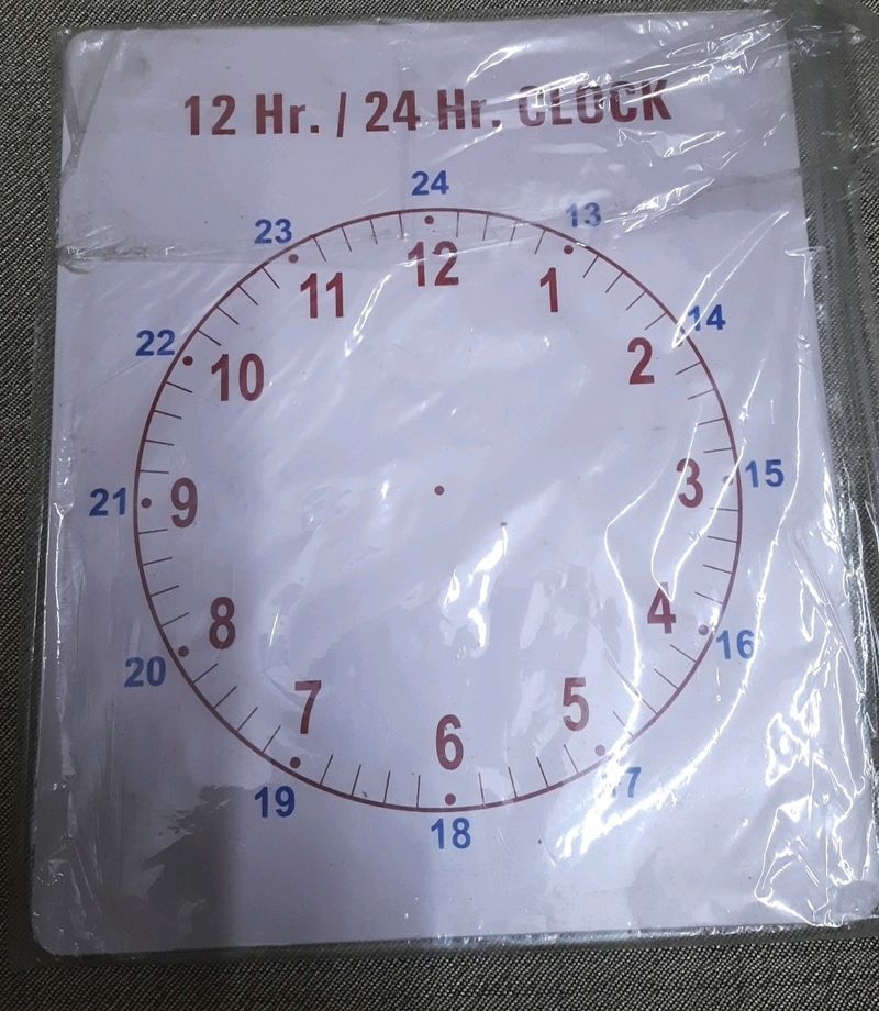 Skip Counting &amp; Clock Time Learning Board