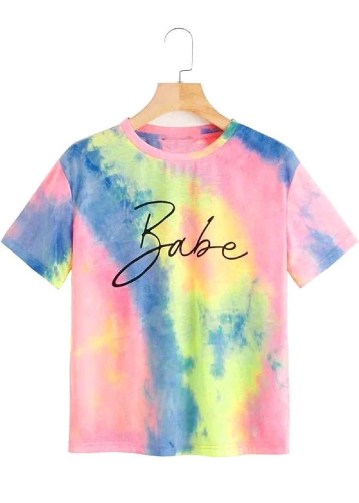 Tie-Dye &#34;Babe&#34; Tee