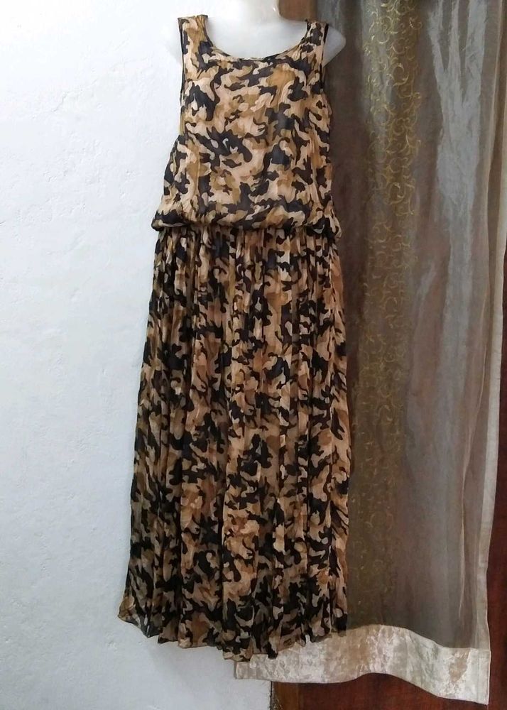Abstract Print Dress