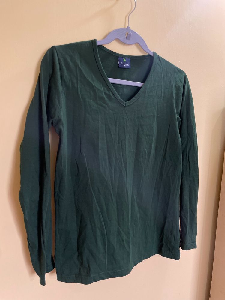 Green Olive Full Sleeve Tshirt