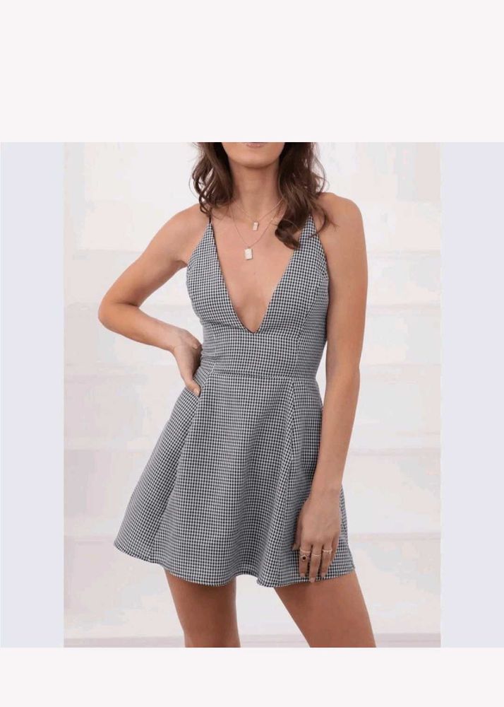 Houndstooth Mini Dress