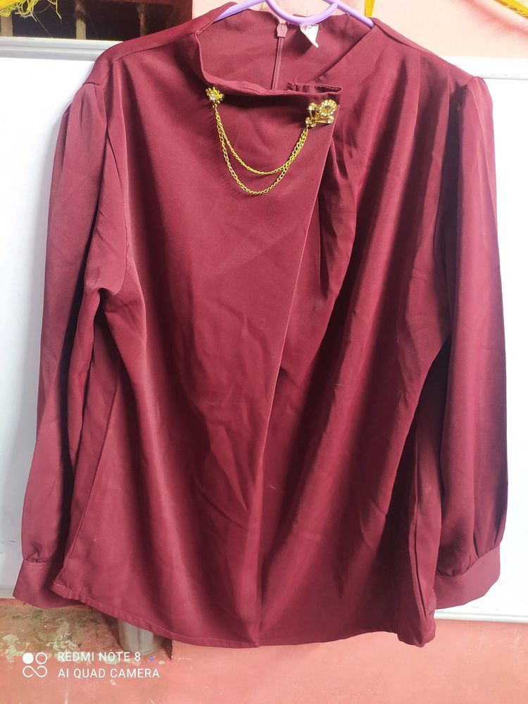 Maroon Official Formal Tunic/top.....💃