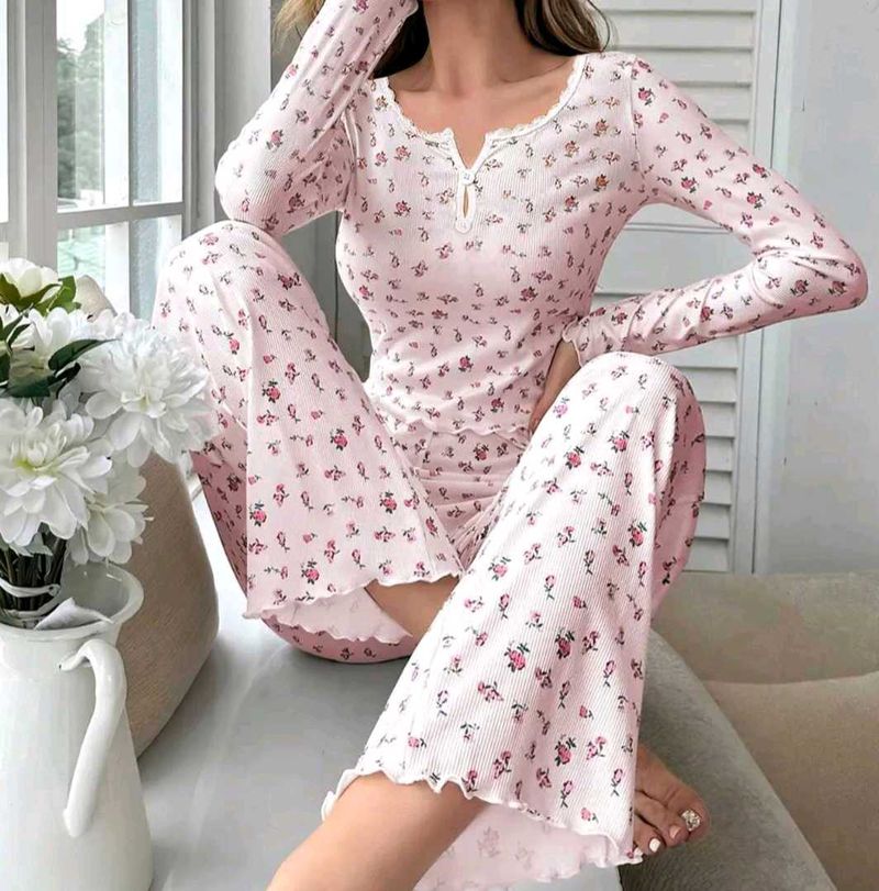 Floral Print Night Set