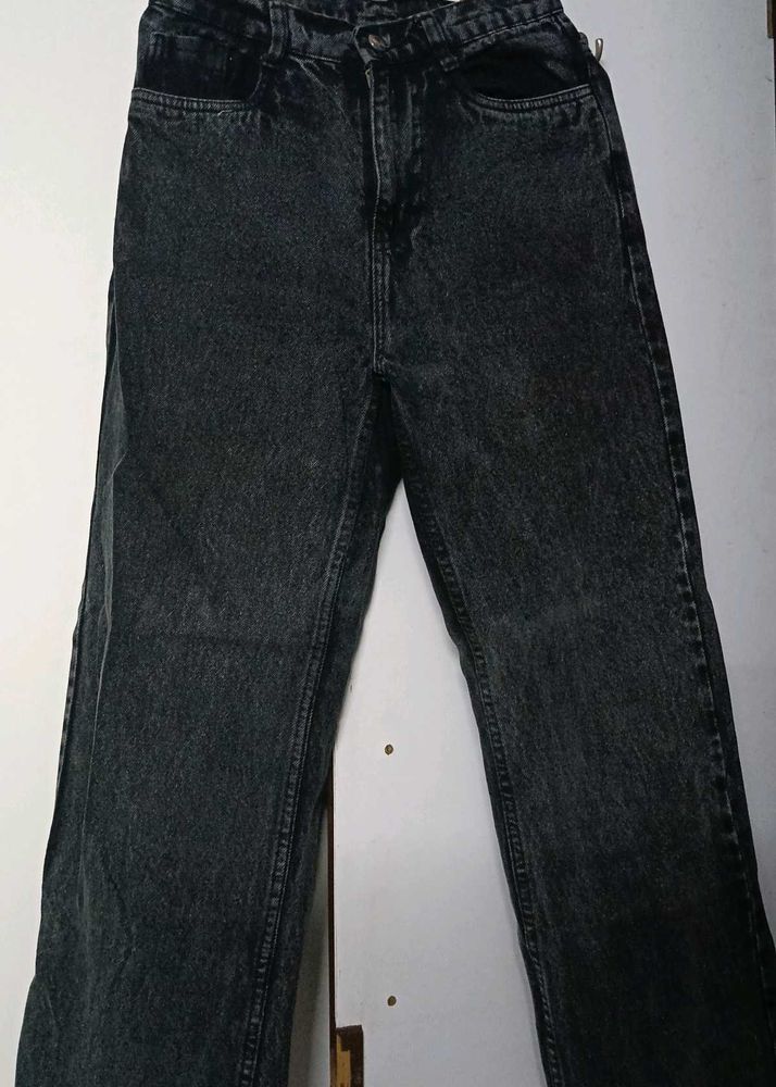 Straight Fit Charcoal Jeans