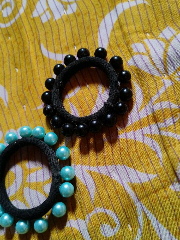 Beaded Hair Ties And clutcher