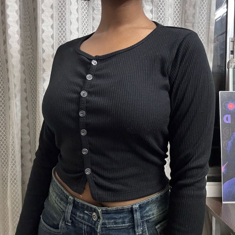 Ribbed Casual Top