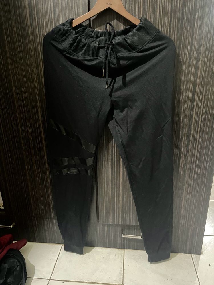 Black Joggers with Unique Design