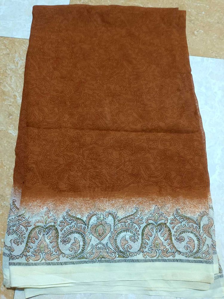 Brown saree