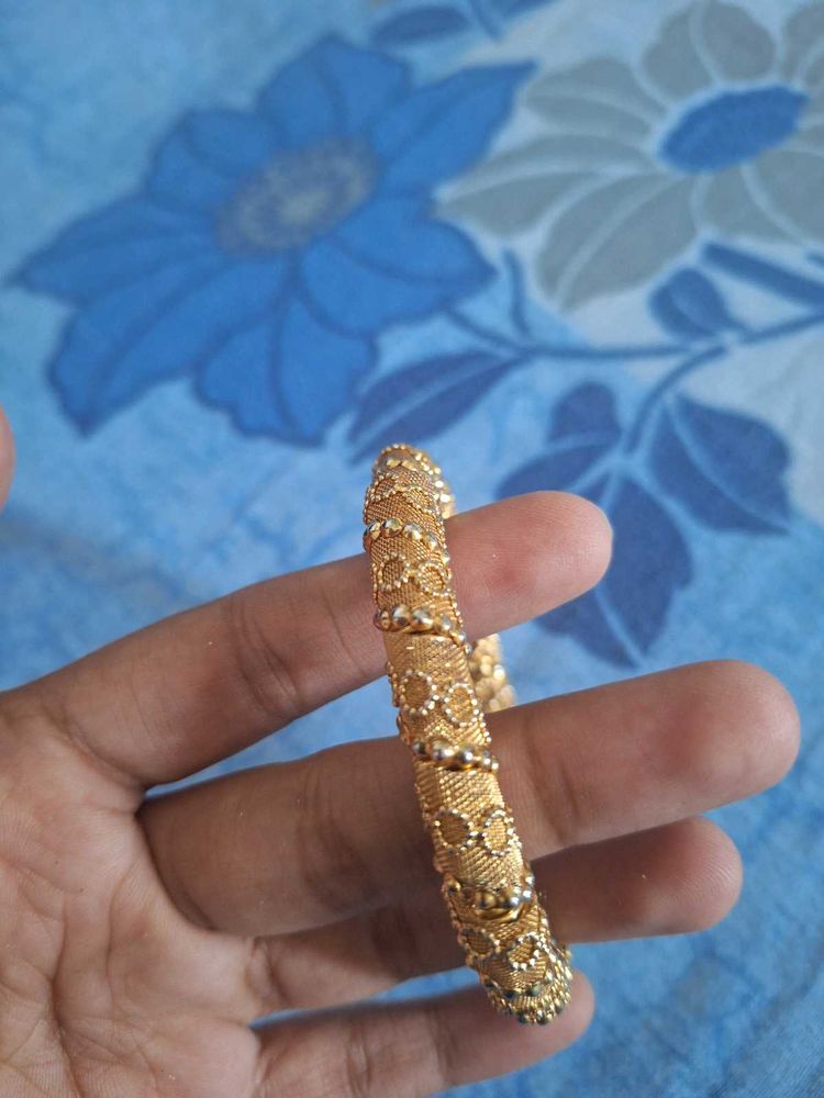 Golden standout bangle