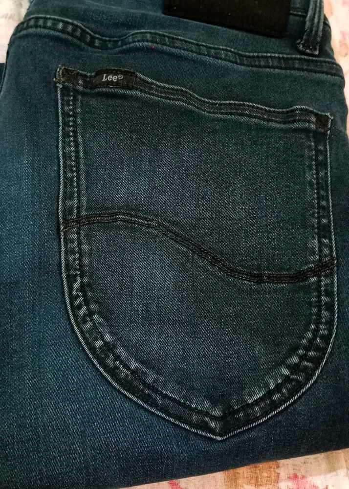 Men Deep Blue Jeans