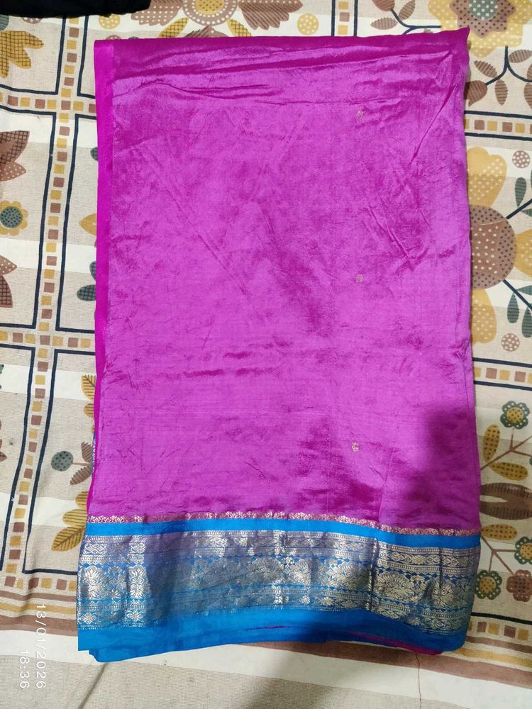 Magenta &amp; Blue Saree