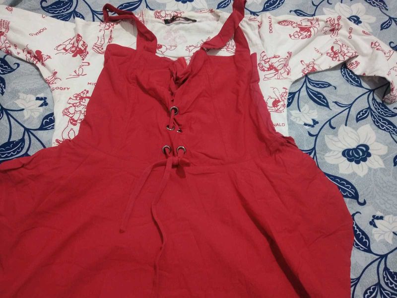 Red Dress with Straps