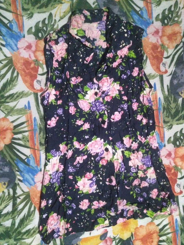 Floral Sleeveless Top