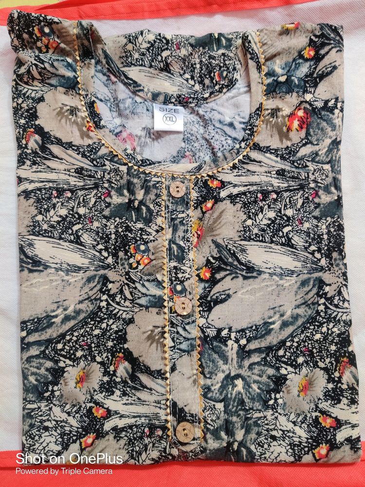 We Are Selling A Beautiful Floral Kurta. ☺️