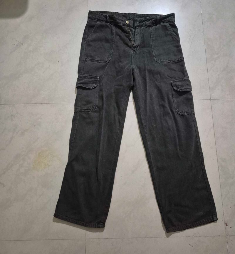 Coffee Brown Cargo Jeans