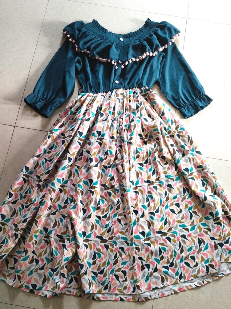 Knee Length Western Frock