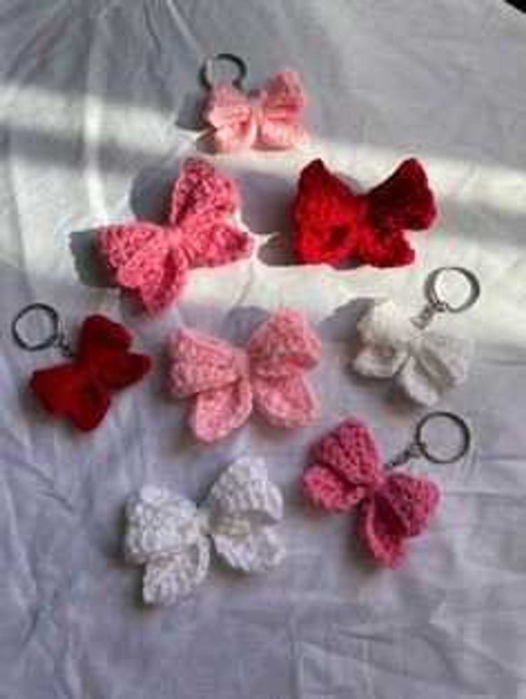 Crochet Bow Keychains